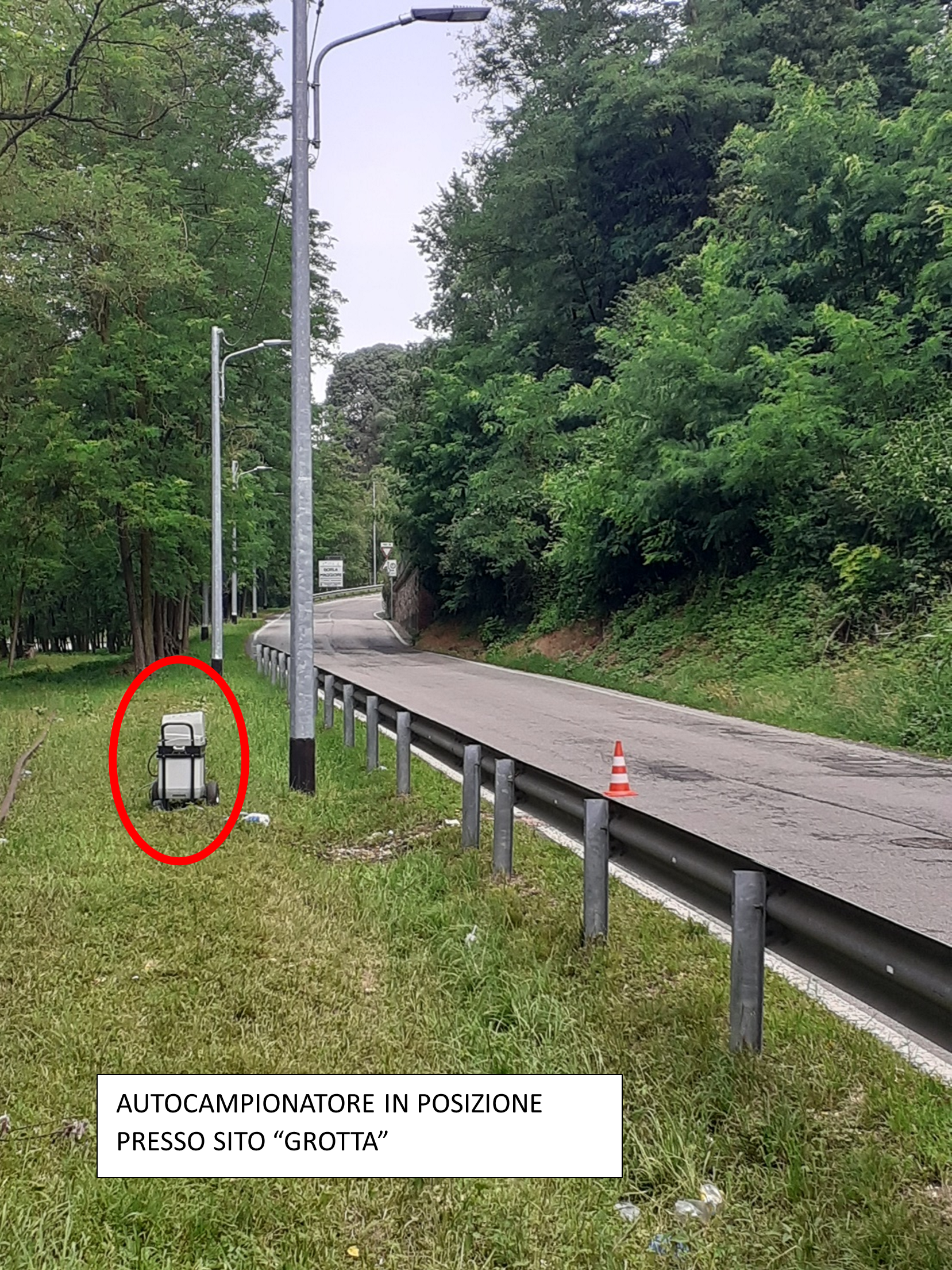 Autocampionatore in posizione presso sito "Gorla"