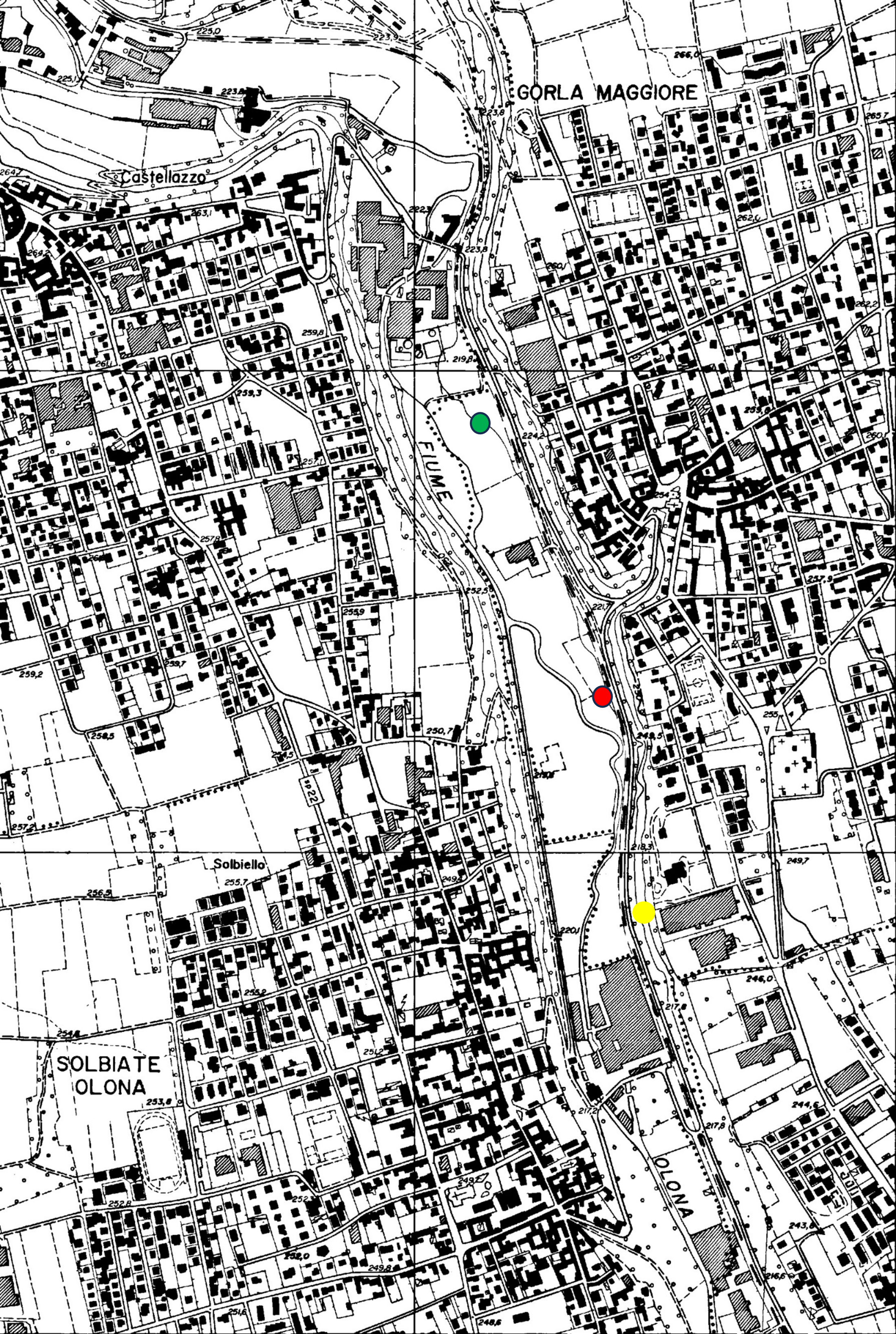mappa luoghi di campionamento